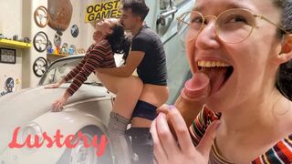 Aranyos amatőrök szeretkeznek a garázsban vadul