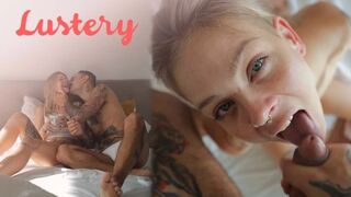 Világos Szőke amatőr szépség vadító oboázása pov-ben