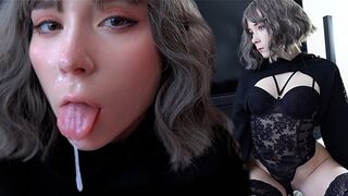 Aranyos tinédzser mélyen cumizza osztálytársa gigantikus faszát, baszódnak különböző pózokban és arcra élvez