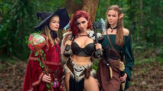 Szex d&d világ - Sweetie Fox, diana rider és arina fox szexuális kalandján