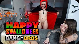 Bang Bros Network bemutatja: Vad Halloween szexparti dupla szexi csajjal