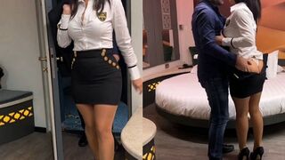 Végre megbasztam a orbitális cicis termetes valagú milf titkárnőmet a hotel szobában